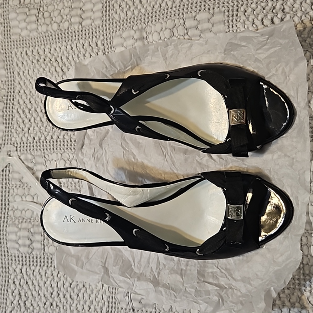 Black Sling Backs